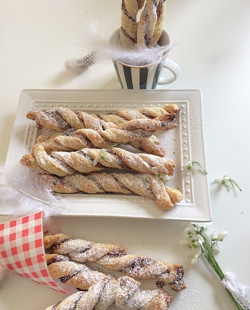 Schoko-Swirl-Stangen - Keksseligkeiten - Keksrezepte und Kekse verzieren